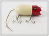 Vintage Shur Strike Red & White Mouse Lure MO 02 