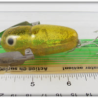 Heddon Yellow Sparkle Crazy Crawler On Card