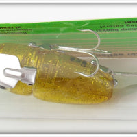 Heddon Yellow Sparkle Crazy Crawler On Card