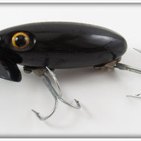 Arbogast Black Plastic Lip Jitterbug In Box