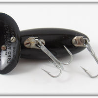 Arbogast Black Plastic Lip Jitterbug In Box