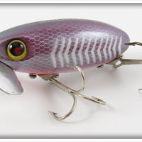 Arbogast Pradco Purple Scale White Ribs Jitterbug