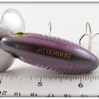 Arbogast Pradco Purple Scale White Ribs Jitterbug