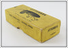 Arbogast Yellow White Belly Plastic Lip Jitterbug In Box