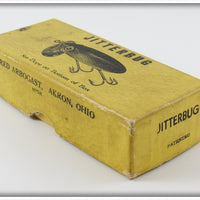 Arbogast Yellow White Belly Plastic Lip Jitterbug In Box