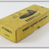 Arbogast Yellow White Belly Plastic Lip Jitterbug In Box