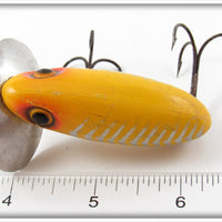 Arbogast Yellow Silver Ribs Jitterbug
