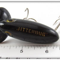 Arbogast Solid Black Plastic Lip Jitterbug