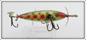 Pflueger White With Green And Red Spots Neverfail