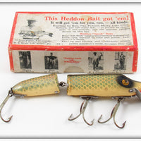 Vintage Heddon Shiner Scale Jointed Vamp Lure In Box 7309P