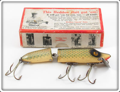 Vintage Heddon Shiner Scale Jointed Vamp Lure In Box 7309P