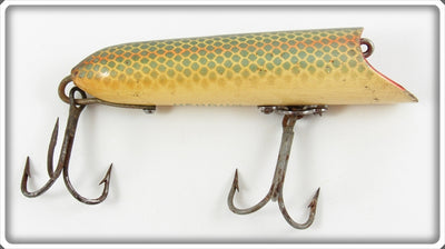 Vintage Heddon Shiner Scale Salmon Lucky 13 Lure C2509P