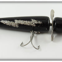 Vintage Pflueger Black Lightning Bolt Musky Globe Lure 3754