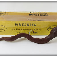 Vintage Fred Arbogast Brown Wheedler Lure In Box 2504