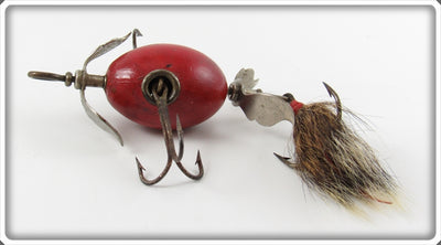 Vintage Shakespeare Solid Red Whirlwind Spinner Lure