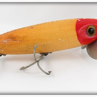 Fred Arbogast Red & White Two Hook Musky Jitterbug Lure