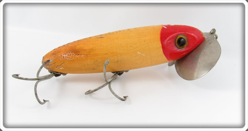 Fred Arbogast Red & White Two Hook Musky Jitterbug Lure