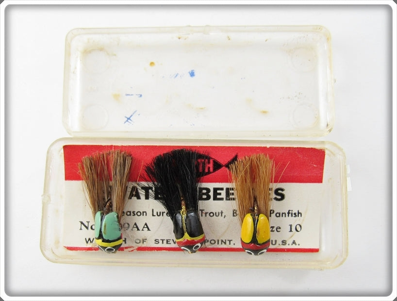 Vintage Worth Fly Rod Water Beetles Lure Set In Box