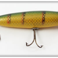 Vintage Shur Strike Yellow Perch Flat Face Lure