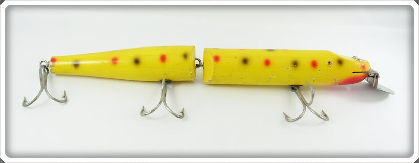 Creek Chub Yellow Spotted Giant Jointed Pikie Lure 814 
