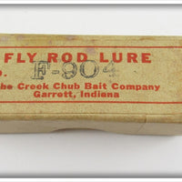 Creek Chub Yellow Scale Bull Pup Fly Rod Lure Empty Intro Box 