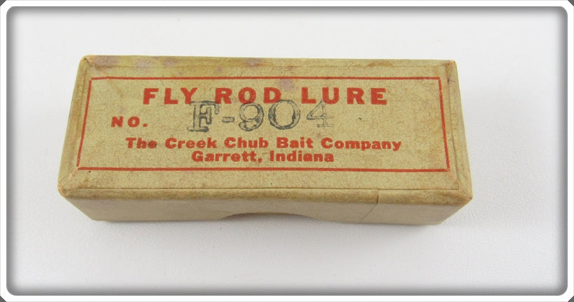 Creek Chub Yellow Scale Bull Pup Fly Rod Lure Empty Intro Box 