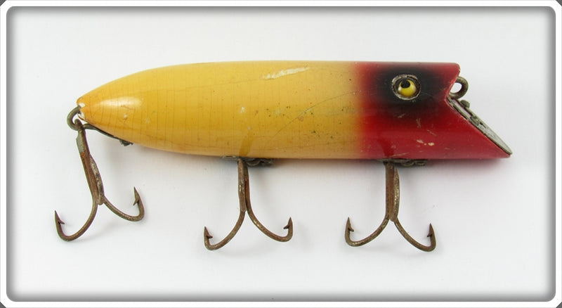 Vintage Heddon Red Head White Head On Basser Lure 8502 For Sale | Tough  Lures