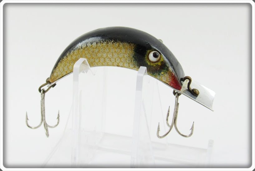 Vintage Unknown Curved Hump Back Glass Eye Lure