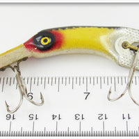 Unknown Yellow Metal Diving Lure With Tail