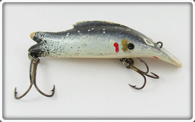 Vintage Jim Long Black & White Finned Lure