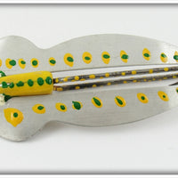 Vintage Ike Walton's Yellow & Green Weedless Lure