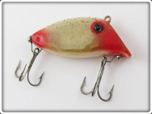 Vintage Sportsman Lure Co Red & White Perky Perch Texas Lure