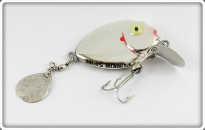 Vintage Heddon Chrome Tiny Punkin Spin Lure 382 NP