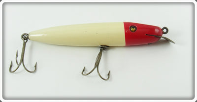 Vintage Shur Strike Red & White Pikie Lure P-2 