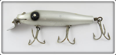 Creek Chub Silver With Black Eye Shadow Snook Pikie Lure 3400 Special