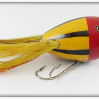 Vintage Creek Chub Western Auto Yellow Skunk Surface Dingbat Lure V335