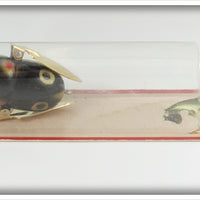 Heddon Black Gold & Red Spots Crazy Crawler Lure On Card X9120BGOS