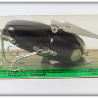 Heddon Black Yellow Wings Crazy Crawler On Card