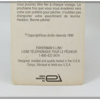 Heddon Black Yellow Wings Crazy Crawler On Card