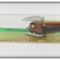 Heddon Brown & Black Crazy Crawler On Card X9120BBL