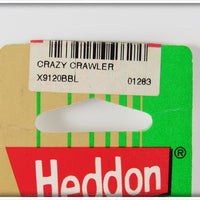 Heddon Brown & Black Crazy Crawler On Card