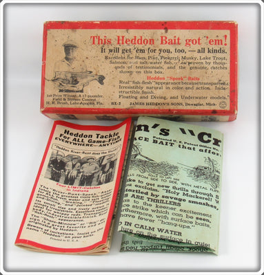 Heddon Bullfrog Crazy Crawler Empty Box With Intro Paper 