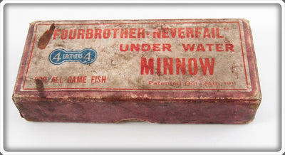 Pflueger 4 Brothers FourBrother Neverfail Under Water Minnow Empty Box