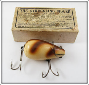 Vintage Jamison Crab Finish Struggling Mouse Lure In Box 