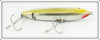 Vintage Heddon Nickle Plated Yellow Zara Spook Lure 9250 NPY