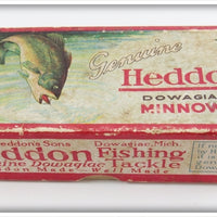Vintage Heddon Dowagiac Minnow Empty Down Bass Lure Box 