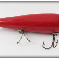 Vintage Jamison Solid Red No. 1 Winged Mascot Lure