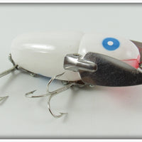 Heddon White Blue Eyes Crazy Crawler Lure X9120WBE 