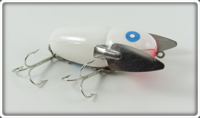 Heddon White Blue Eyes Crazy Crawler Lure X9120WBE 