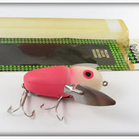 Heddon White Head Red Body Crazy Crawler With Card